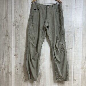 KUHL Born In The Mountains Pants Khaki Beige Outdoor Hiking 36x32 RN 108846